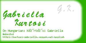 gabriella kurtosi business card